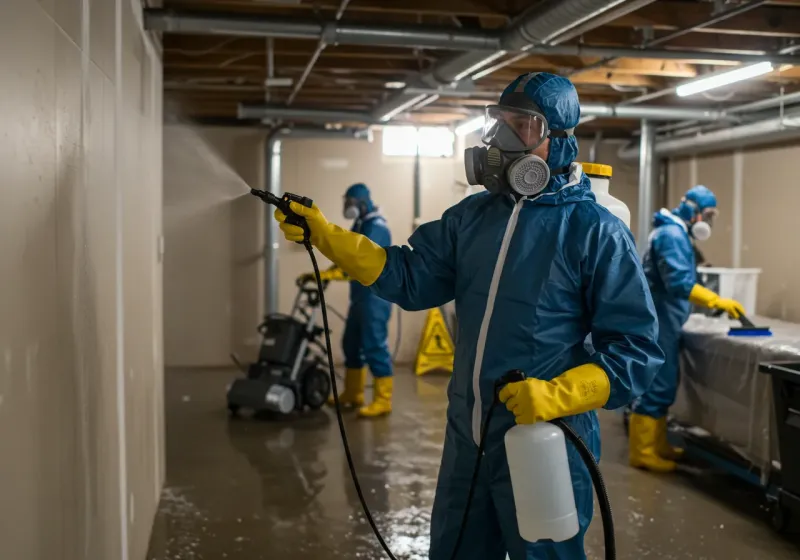 Basement Sanitization and Antimicrobial Treatment process in Elko, NV